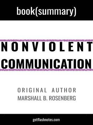 cover image of Book Summary: Nonviolent Communication